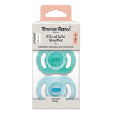 Ортодонтични Залъгалки Ultra Light Stay Put, 0 6м, Синя Зелена Tommee Tippee