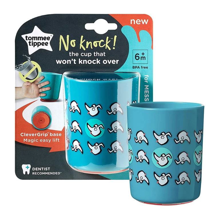 Tommee Tippee Супер Чаша - Не Се Преобръща Лесно Се Вдига 190 Мл. 6М+ Тюркоаз --- BebeMama