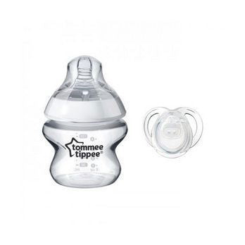 Tommee Tippee Бутилка Против Колики 150 Мл + Успокояваща Залъгалка 0-6M --- BebeMama