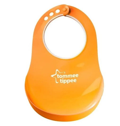 Tommee Tippee Мек Лигавник Comfi Bib 6М+ Оранж --- BebeMama