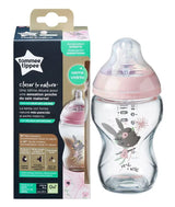 Tommee Tippee Шише За Хранене Easi Vent Стъклено 250 Мл. 0М+ Момиче --- BebeMama
