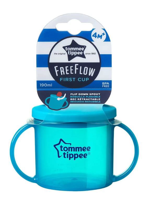 Tommee Tippee Чаша Essenials First Cup 4 М+ Синя --- BebeMama