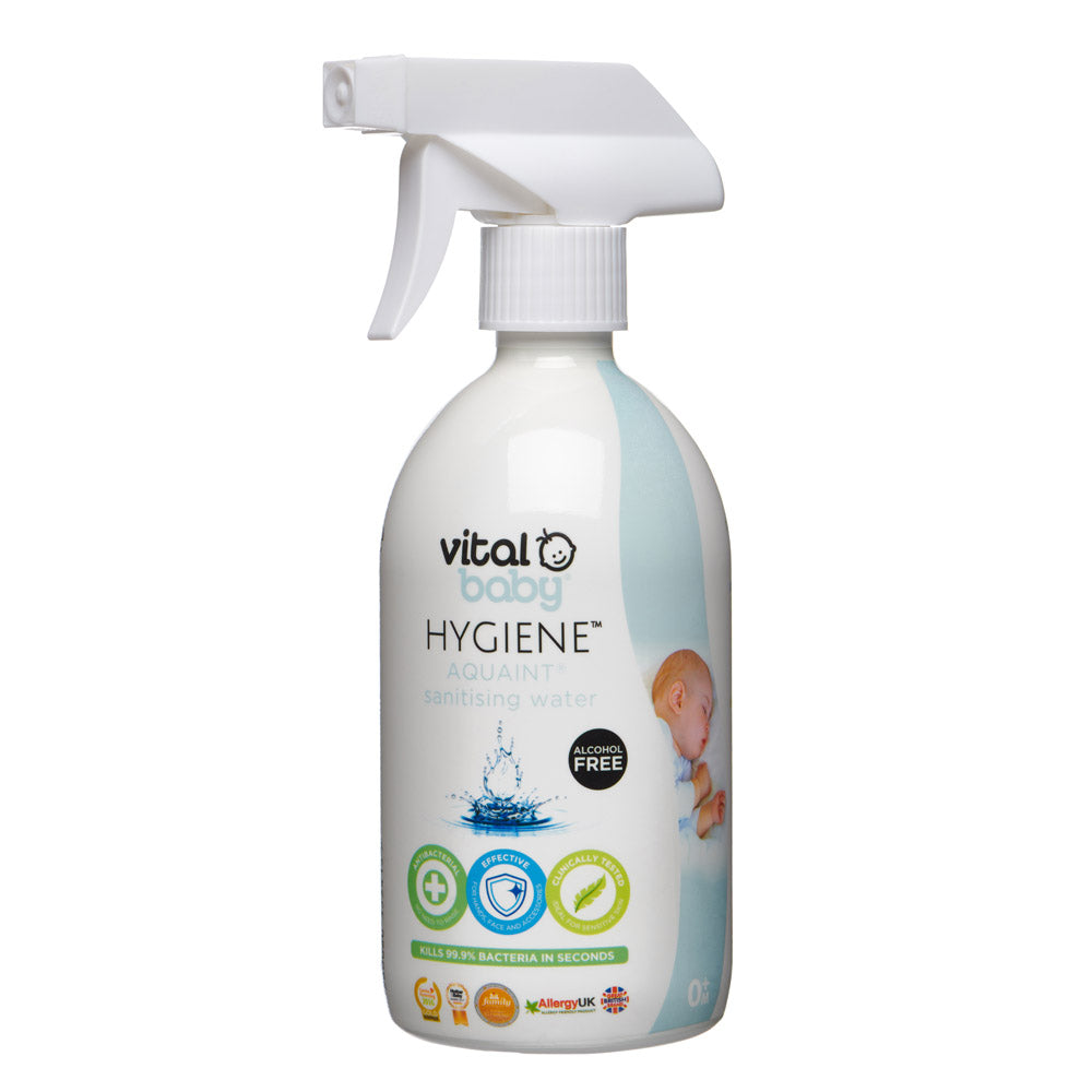 Антибактериална Почистяваща Вода За Бебета Aquaint 500мл Vital Baby