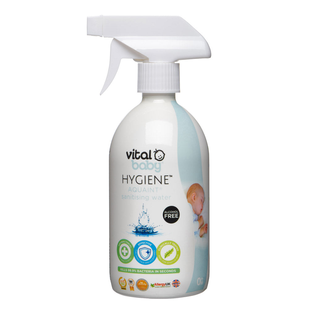 Антибактериална Почистяваща Вода За Бебета Aquaint 500мл Vital Baby