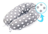Xl Възглавница За Бременни Stars Grey --- BebeMama