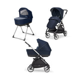 Cărucior Inglesina System Duo Electa 2 în 1 - Albastru Soho/Negru Argintiu
