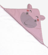 Бебешка Бамбукова Хавлия За Баня Hippo 120 70 См. Albero Mio