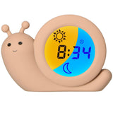Детска Нощна Лампа С Часовник Sleep Trainer Simon Taupe Alecto