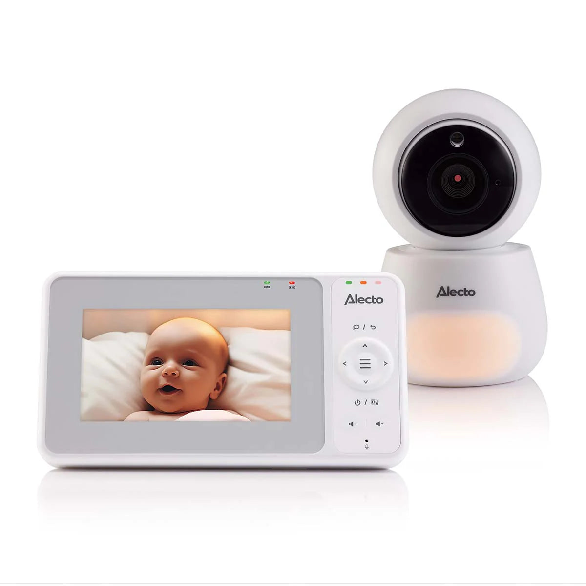 Видеофон За Бебе С 4.3" Hd Цветен Дисплей White Dvm2043 Alecto