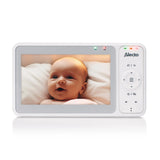 Видеофон За Бебе С 5" Hd Цветен Дисплей White Dvm2050 Alecto