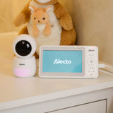 Видеофон За Бебе С 5" Hd Цветен Дисплей White Dvm2050 Alecto