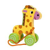 Smily Play Дървена Играчка За Дърпане Жирафче 84983 Anek