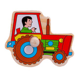 Smily Play Детски Дървен Пъзел Животни 83598 Anek