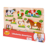 Smily Play Детски Дървен Пъзел Животни 83598 Anek