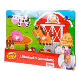 Smily Play Детски Дървен Пъзел Животни От Фермата Anek