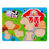Smily Play Детски Дървен Пъзел Животни От Фермата Anek