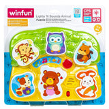 Winfun Бебешки Пъзел С Животни, Светлини И Звуци 000771 Anek