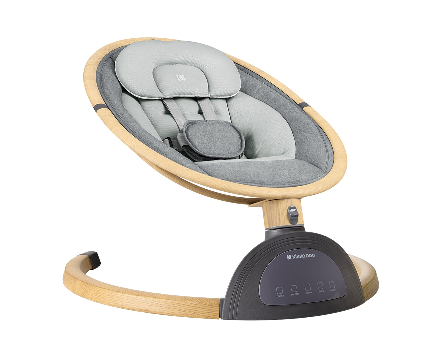 Електрическа Люлка Ashlee Light Grey - Шезлонги И Люлки - Kikkaboo - BebeMama