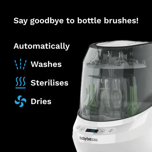 Машина За Почистване На Шишета Bottle Washer Pro All White Baby Brezza