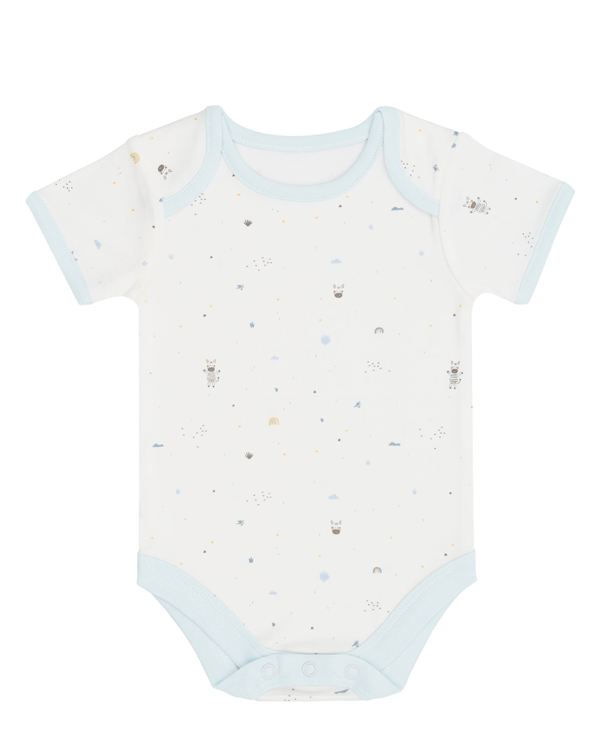 Комплект 3 Бр Бебешко Боди 0 3м Stripy Friends Kikkaboo