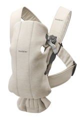 Бебешка Ергономична Раница Mini, Jersey 3d, Light Beige Babybjörn