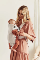 Бебешка Ергономична Раница Mini, Jersey 3d, Light Beige Babybjörn