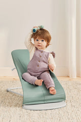 Бебешки Шезлонг Balance Soft Cotton Jersey Light Sage Grey Woven Jersey Babybjörn