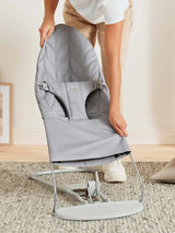 Бебешки Шезлонг Bliss Light Grey (woven, Petal Quilt, Cotton) Babybjörn