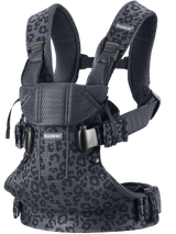 Бебешка Ергономична Раница One, Air Mesh 3d, Anthracite Leopard Babybjörn