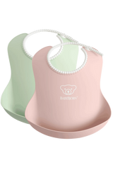 Силиконов Лигавник Powder Green Powder Pink 2 Бр. Babybjörn