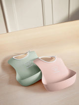 Силиконов Лигавник Powder Green Powder Pink 2 Бр. Babybjörn