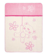 Бебешко Памучно Одеяло Teddy 75x100 См Розово Babymatex