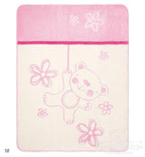 Бебешко Памучно Одеяло Teddy 75x100 См Розово Babymatex