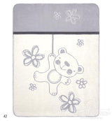 Бебешко Памучно Одеяло Teddy 75x100 См Сиво Babymatex