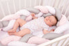 Ограничител Обиколник За Легло 200 См (бяло Розово Сиво) 0357 01 42 10 Babymatex