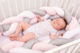 Ограничител Обиколник За Легло 200 См (бяло Розово Сиво) 0357 01 42 10 Babymatex