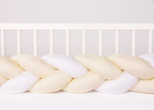 Ограничител Обиколник За Легло 200 См (бяло Жълто) 0357 02 01 02 Babymatex