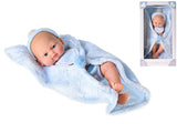 Baby's Детска Кукла Бебе С Одеяло Син 28см 34388 Baby's Happiness