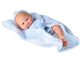 Baby's Детска Кукла Бебе С Одеяло Син 28см 34388 Baby's Happiness