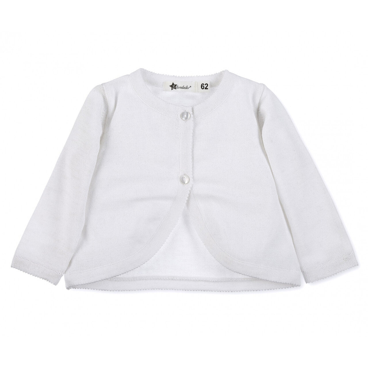 Бебешка Памучна Жилетка За Момиче, Бяла, 86 См. 18 24 М. Sterntaler