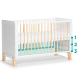 Бебешко Креватче Kinderkraft Nico Без Матрак, Бяло --- BebeMama