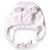 Бебешка Шапка Плюш, Цвят Off White, Bio Baby