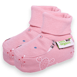 Бебешки Буйки С Подплата, С Розов Принт, 0 4 М. Bio Baby