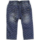 Бебешки Дънки С Принт На Цветенца, 104 См. 4 Г. Babyface