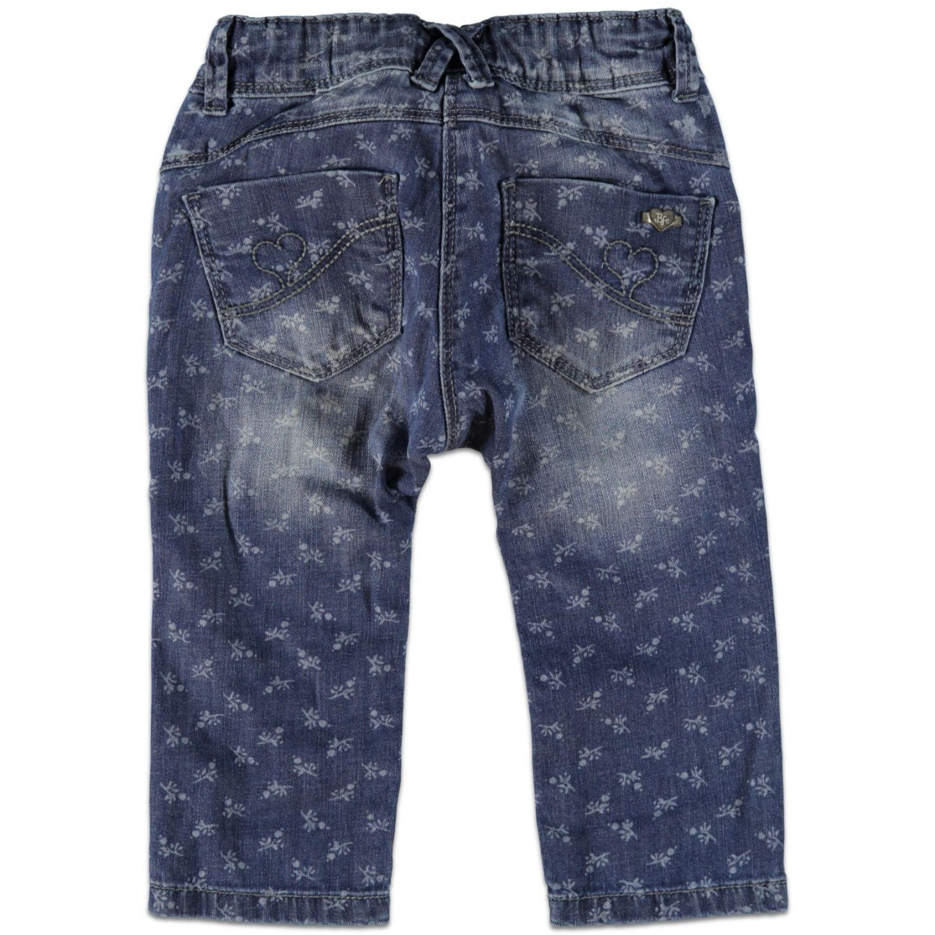 Бебешки Дънки С Принт На Цветенца, 104 См. 4 Г. Babyface