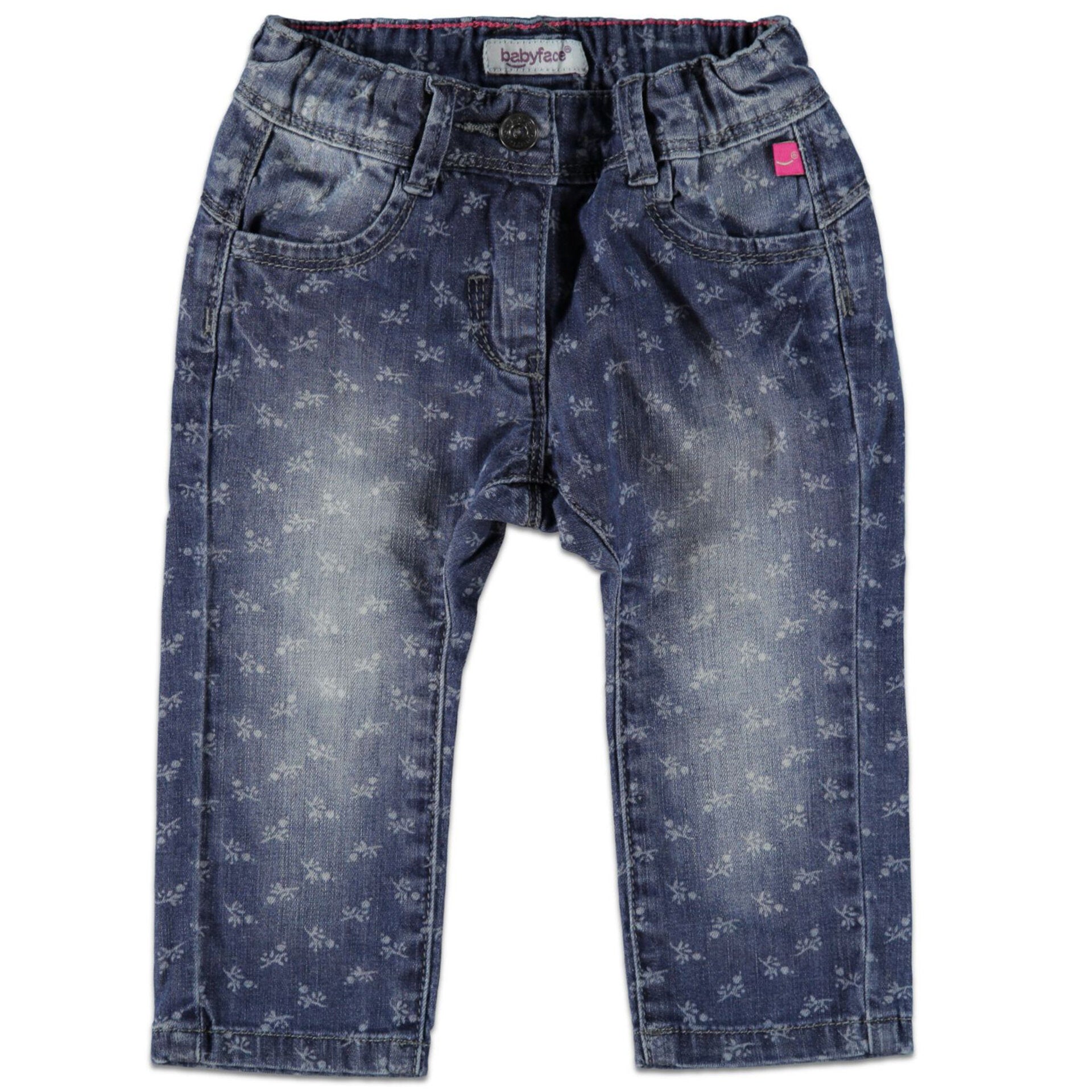 Бебешки Дънки С Принт На Цветенца, 104 См. 4 Г. Babyface