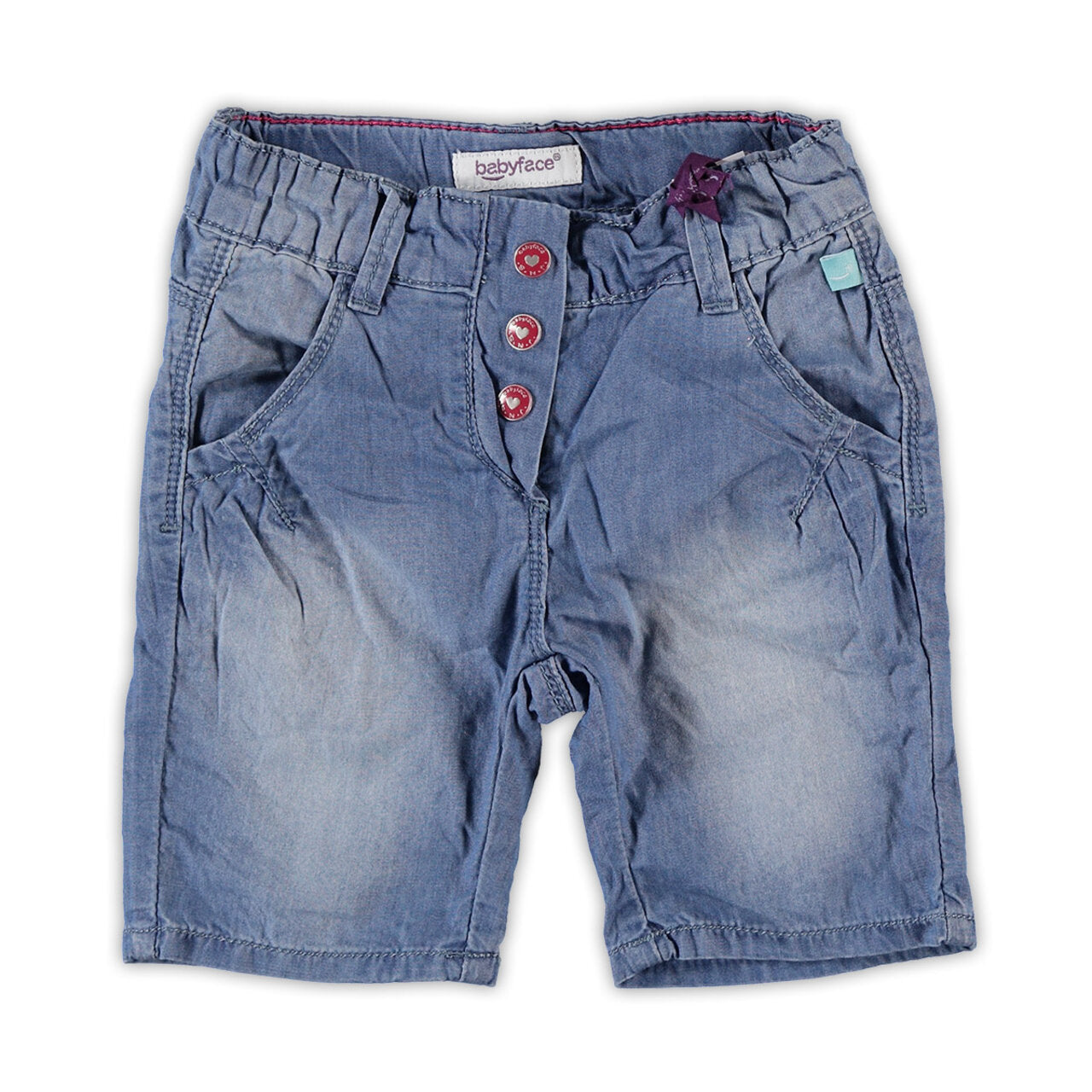 Бебешки Дънкови Бермуди За Момиче, 68 См. 6 М. Babyface