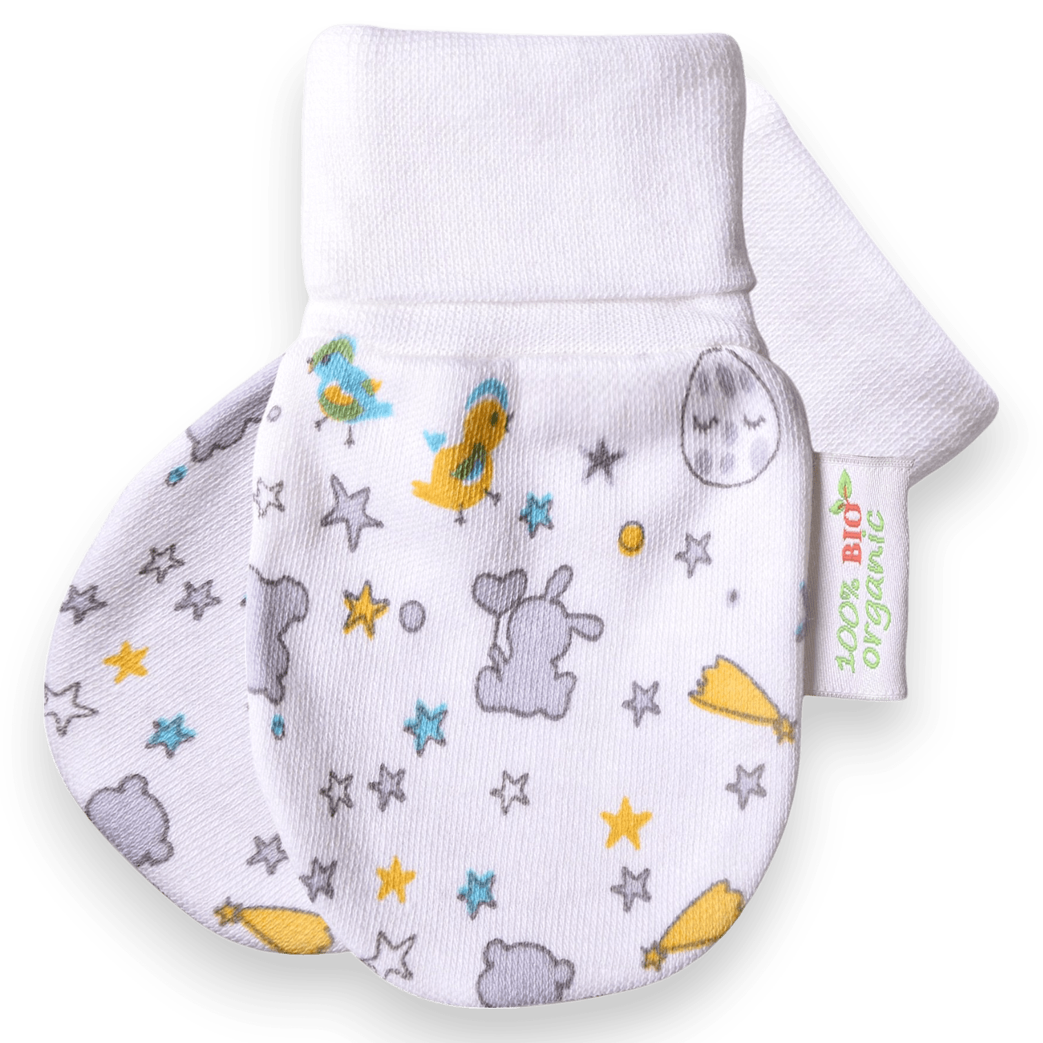 Бебешки Ръкавички С Принт На Животни От Органичен Памук, Bio Baby