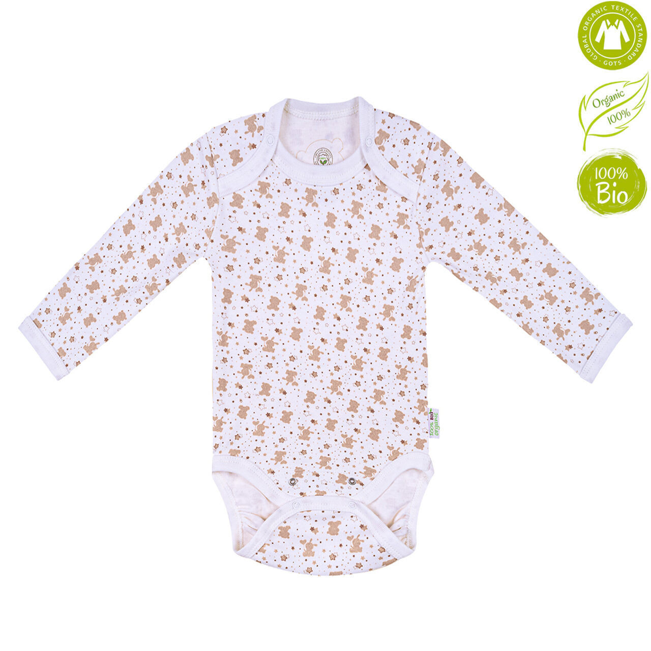 Бебешко Боди 100% Органичен Памук, 68 См. 4 6 М. Bio Baby