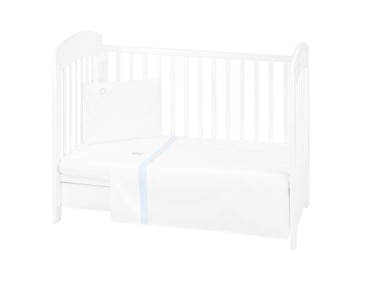 Бебешки Спален Комплект С Бродерия 3 Части Eu Style 70 140 Dream Big Blue Kikkaboo